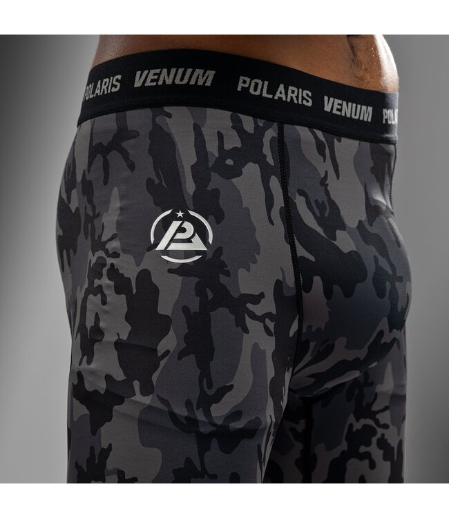 Venum x Polaris Vale Tudo short Zwart Camo Stormgrijs