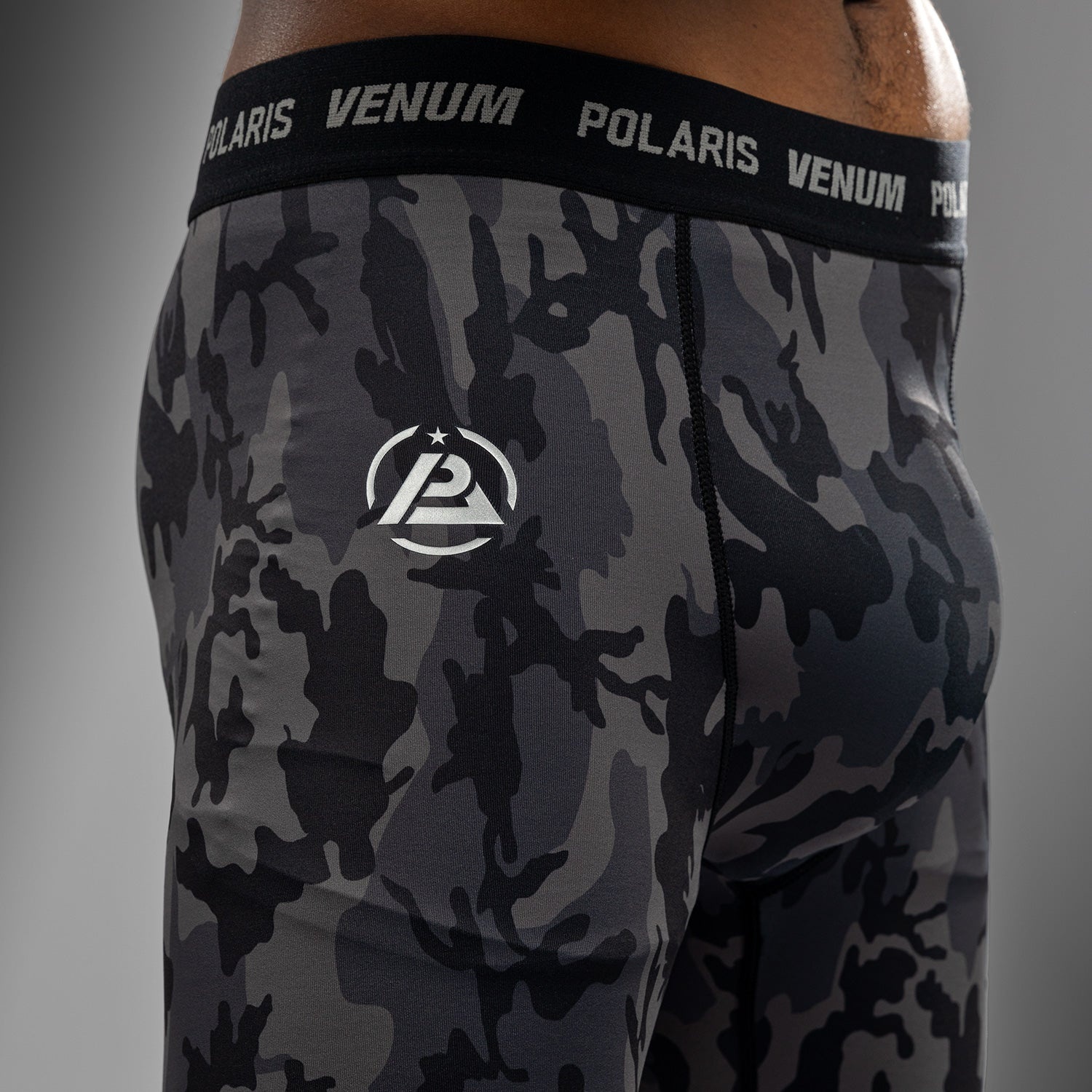 Venum Venum x Polaris Vale Tudo short Zwart Camo Stormgrijs