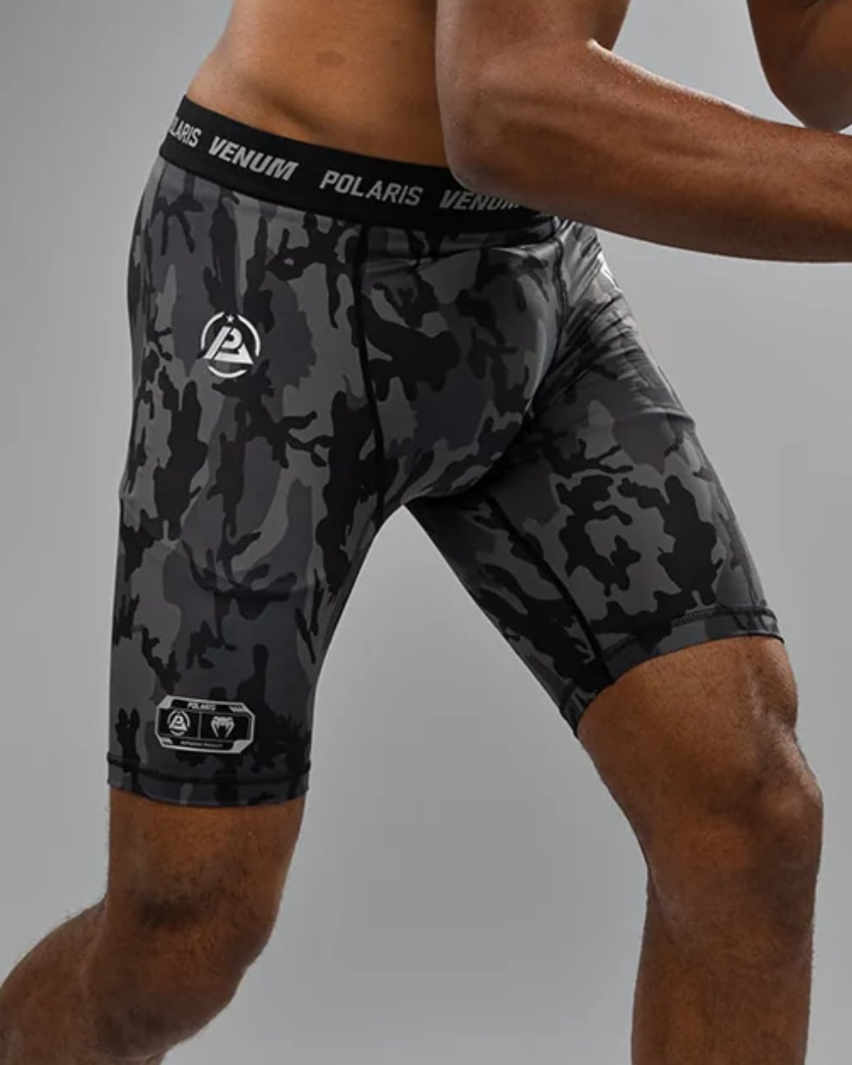 Venum Venum x Polaris Vale Tudo short Zwart Camo Stormgrijs