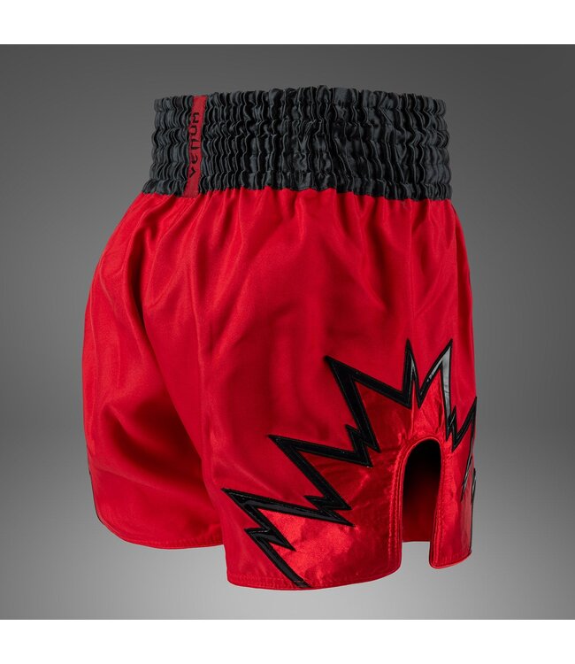 Venum Inferno Muay Thai Shorts Red Charcol Grey Black