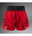 Venum Inferno Muay Thai Shorts Red Charcol Grey Black