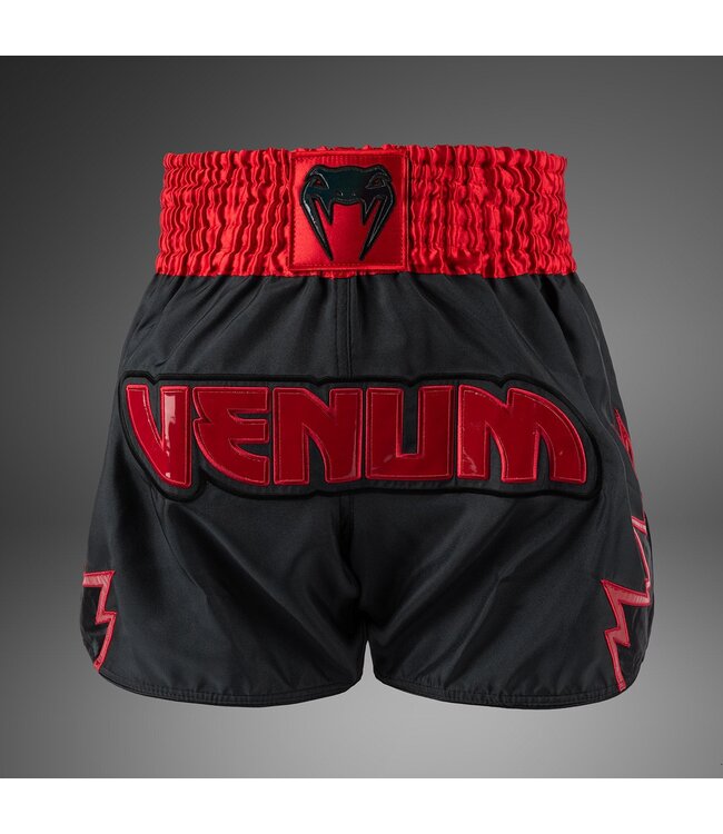 Venum Inferno Muay Thai Shorts Anthrazit Grau Rot