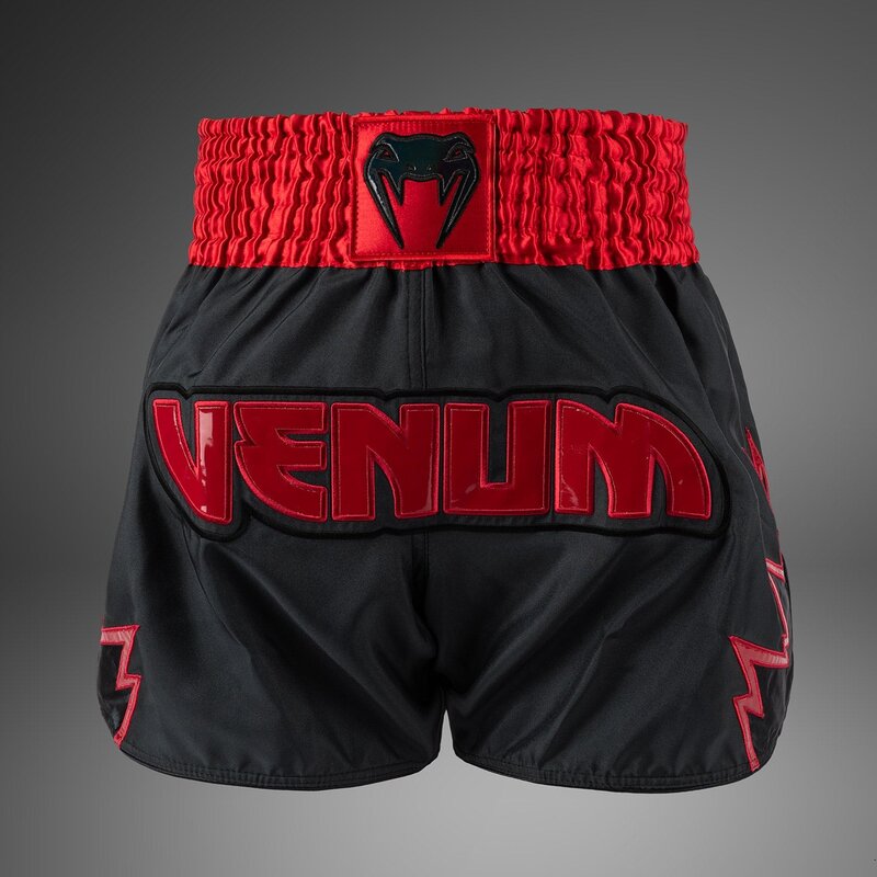 Venum Venum Inferno Muay Thai Shorts Anthrazit Grau Rot