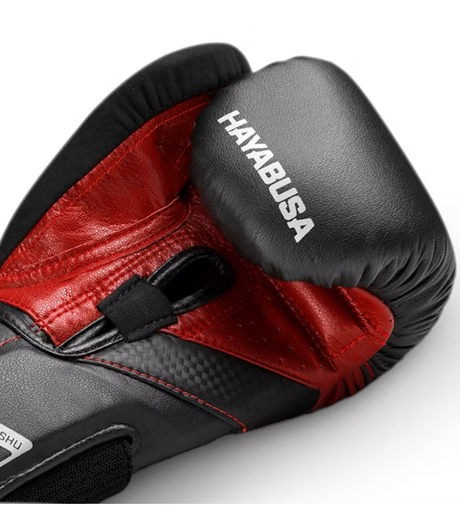 Hayabusa Boxhandschuhe T3 Schwarz Rot | Für Boxen & Kickboxen