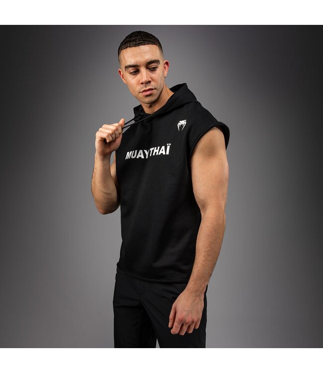Venum Muay Thai VT Ärmellose Hoodies Schwarz Weiß
