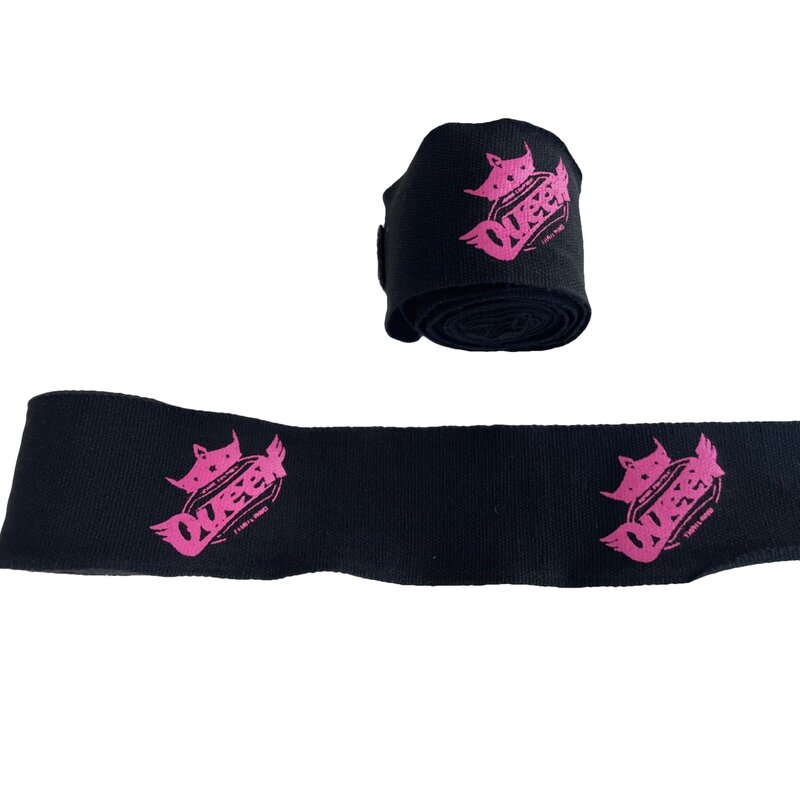 Booster Queen Boxing Hand Wraps 250 cm Zwart Roze