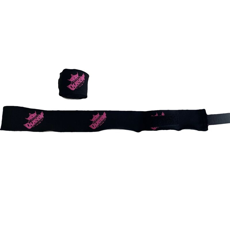 Booster Queen Boxing Hand Wraps 250 cm Zwart Roze