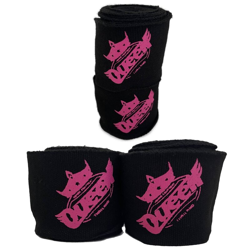 Booster Queen Boxing Hand Wraps 250 cm Zwart Roze