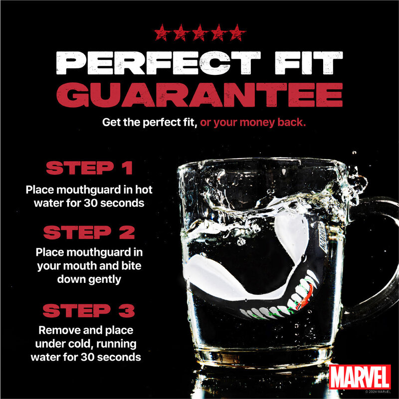 SAFEJAWZ SAFEJAWZ Marvel Venom Mondbeschermer Bitje Volwassene