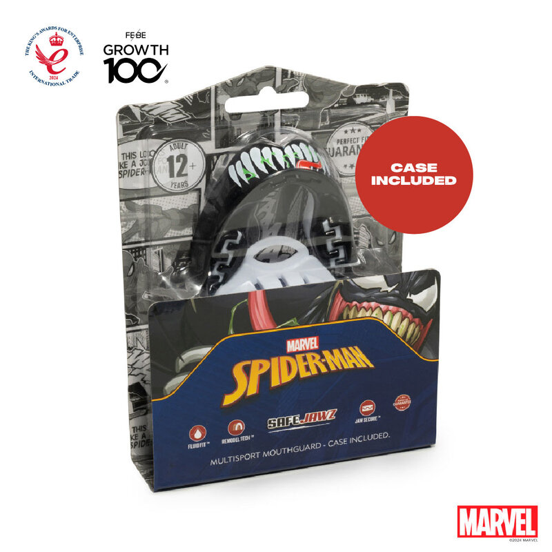 SAFEJAWZ SAFEJAWZ Marvel Venom Mondbeschermer Bitje Volwassene