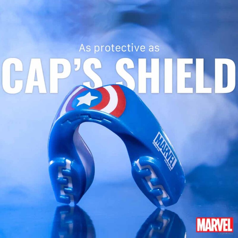 SAFEJAWZ SAFEJAWZ Marvel Captain America Mondbeschermer Volwassenen