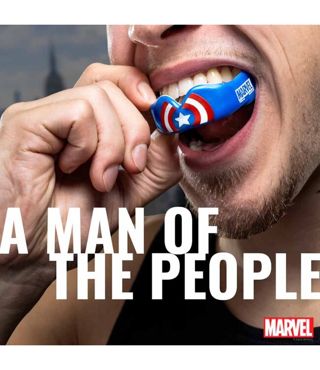 SAFEJAWZ Marvel Captain America Mundschutz Erwachsene