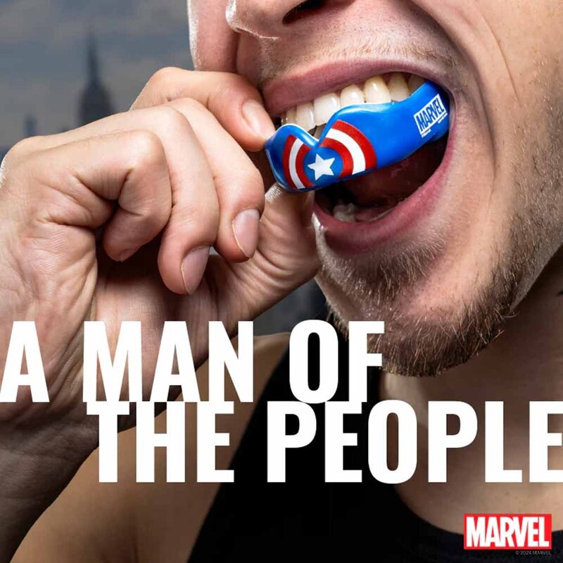 SAFEJAWZ SAFEJAWZ Marvel Captain America Mundschutz Erwachsene