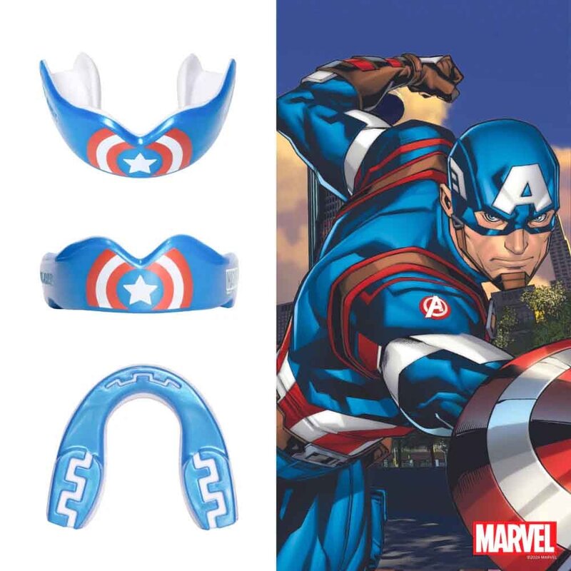 SAFEJAWZ SAFEJAWZ Marvel Captain America Mouthguard Adults