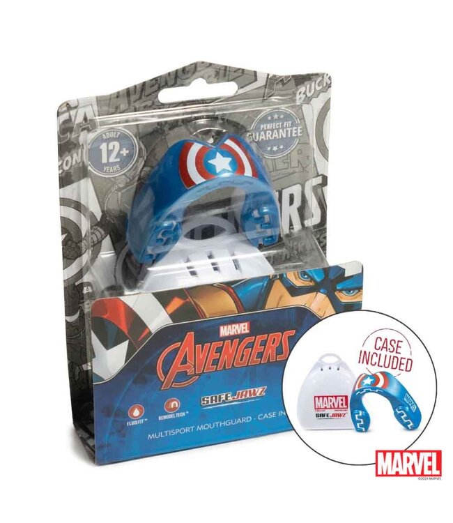 SAFEJAWZ Marvel Captain America Mundschutz Erwachsene