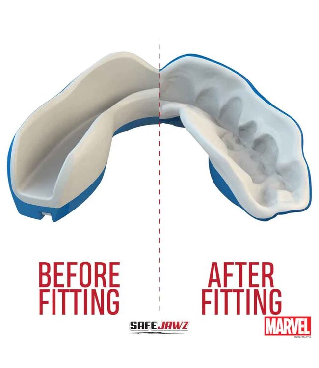 SAFEJAWZ Marvel Captain America Mouthguard Adults