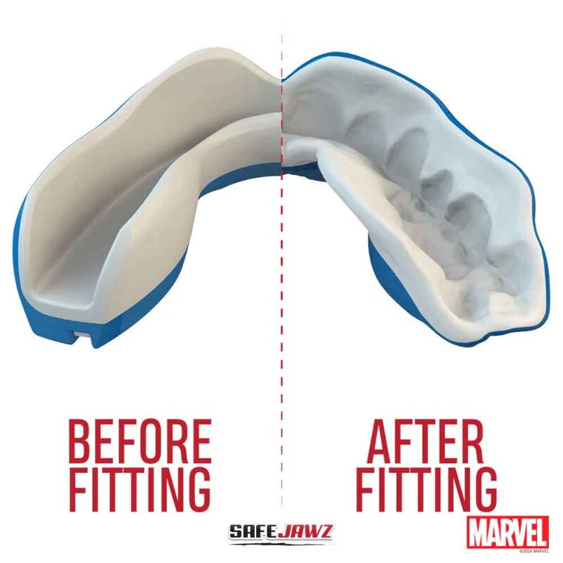 SAFEJAWZ SAFEJAWZ Marvel Captain America Mouthguard Adults