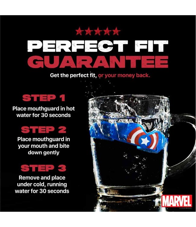 SAFEJAWZ Marvel Captain America Mundschutz Erwachsene
