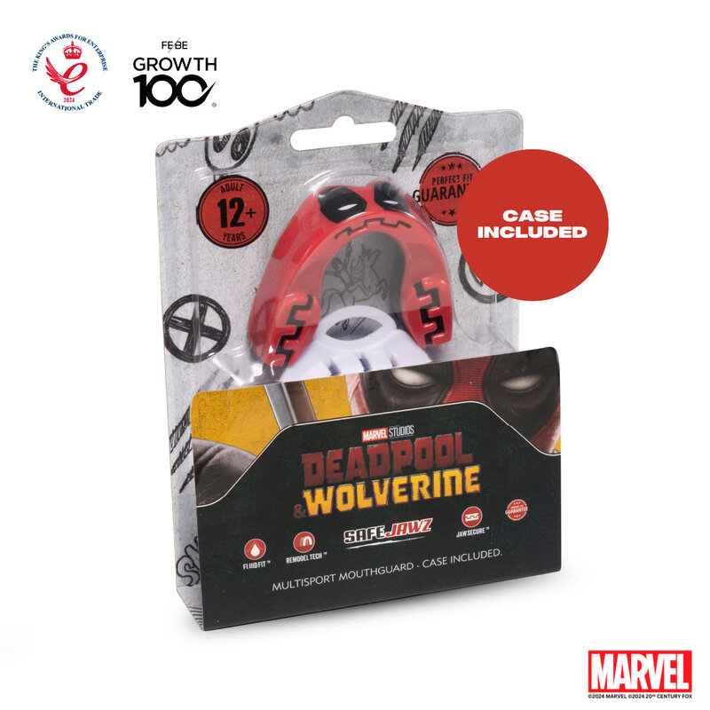 SAFEJAWZ SAFEJAWZ Marvel Deadpool Mouthguard Adults