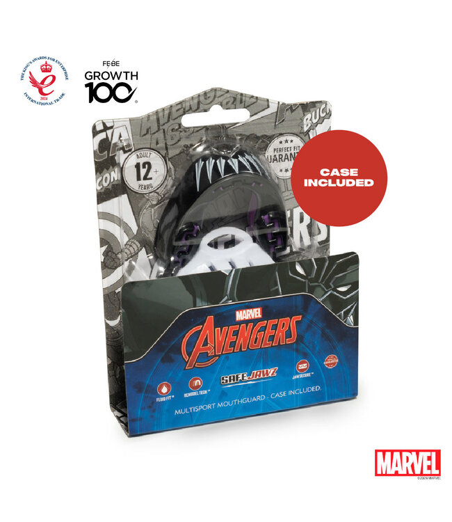 SAFEJAWZ SAFEJAWZ Marvel Black Panther Mondbeschermer Bitje Volwassenen