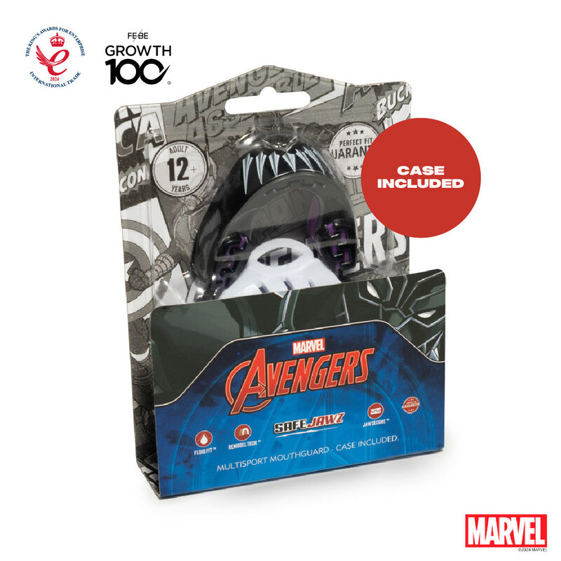 SAFEJAWZ SAFEJAWZ Marvel Black Panther Mondbeschermer Bitje Volwassenen