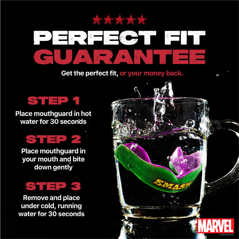 SAFEJAWZ SAFEJAWZ Marvel The Hulk Mouthguard Adult