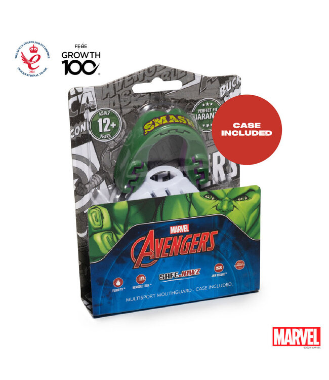 SAFEJAWZ Marvel The Hulk Mouthguard Adult