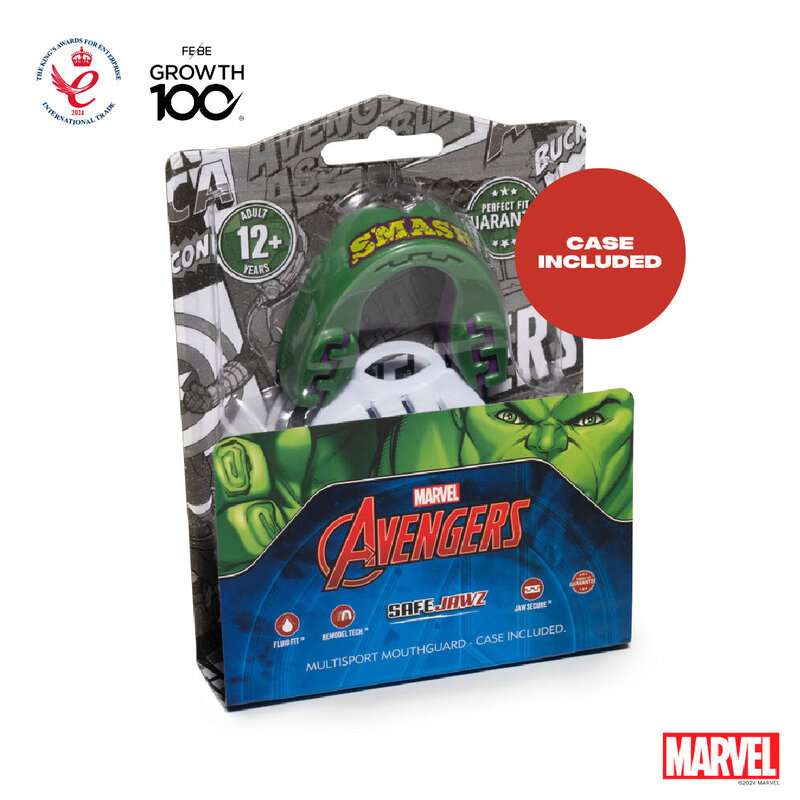 SAFEJAWZ SAFEJAWZ Marvel The Hulk Mouthguard Adult