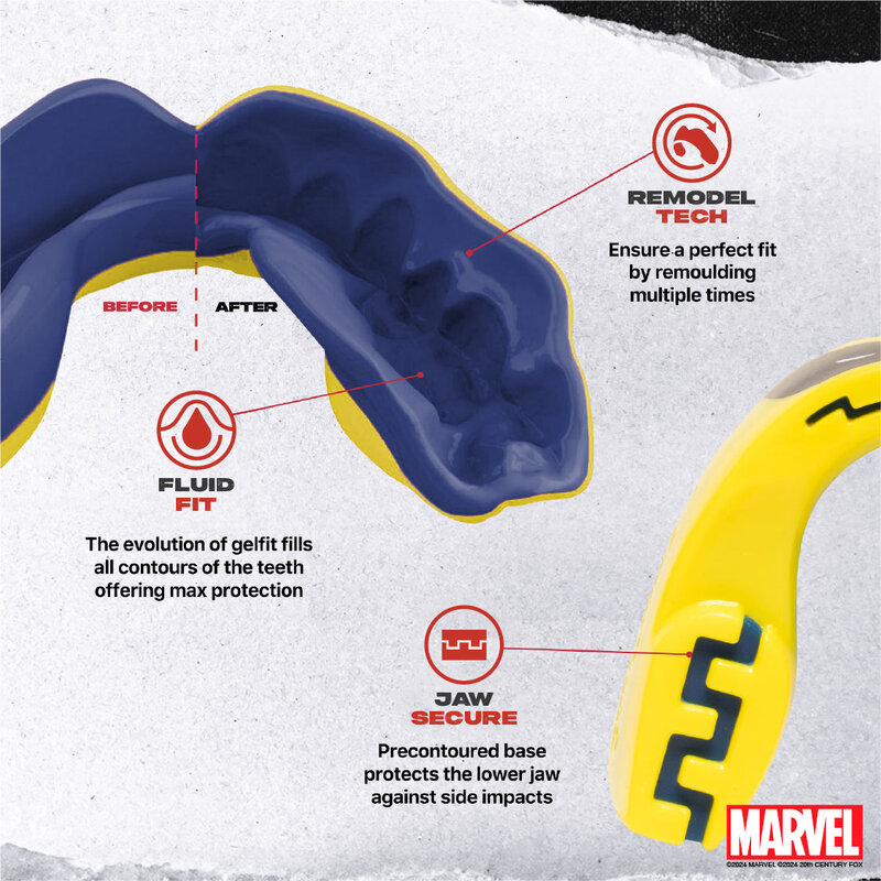 SAFEJAWZ SAFEJAWZ Marvel Wolverine Mundschutz Erwachsene