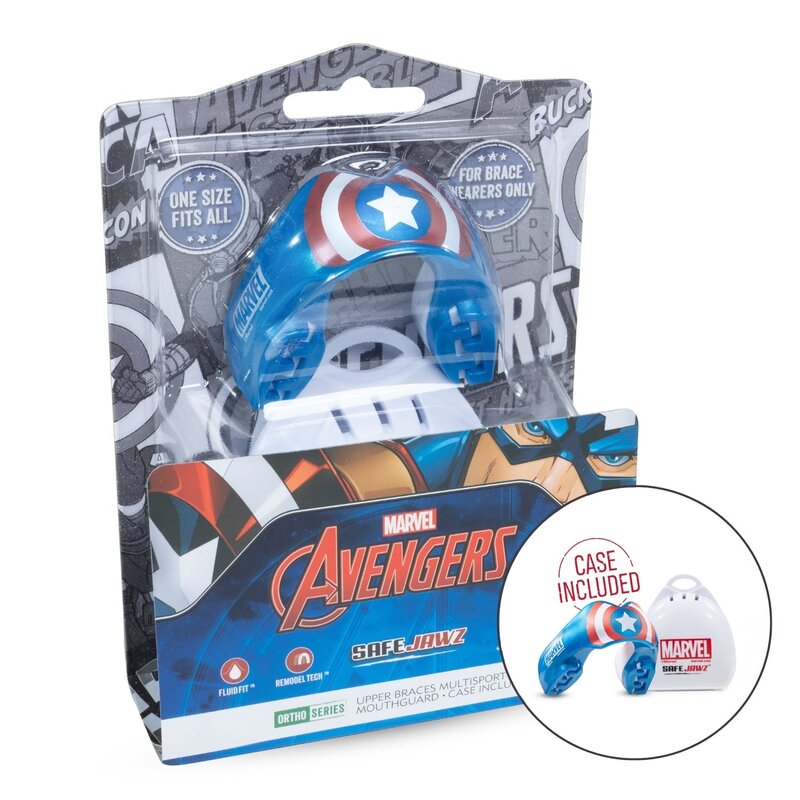 SAFEJAWZ SAFEJAWZ Marvel Ortho Captain America Mundschutz-Zahnspange
