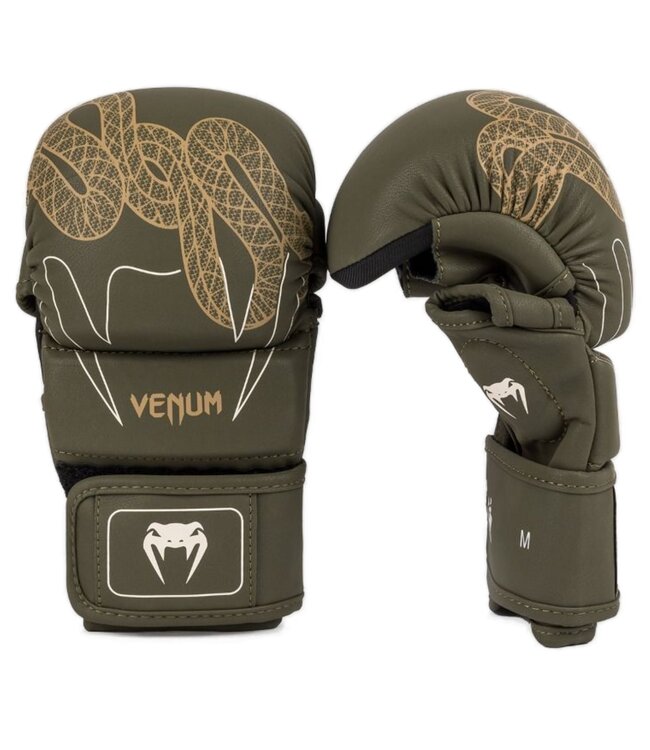 Venum Serpenti Sparring Gloves Khaki Bronze Ivory