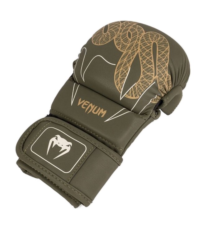 Venum Serpenti Sparringhandschuhe Khaki Bronze Elfenbein