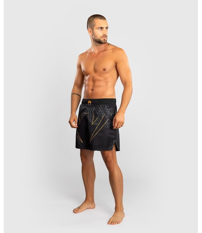 Venum Serpenti Fightshorts Zwart Zilver Goud