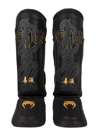 Venum Venum Serpenti Schienbeinschoner Schwarz Silber Gold