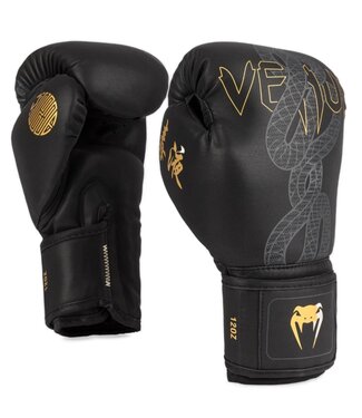 Venum Venum Serpenti Boxing Gloves Black Silver Gold