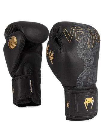 Venum Venum Serpenti Boxing Gloves Black Silver Gold