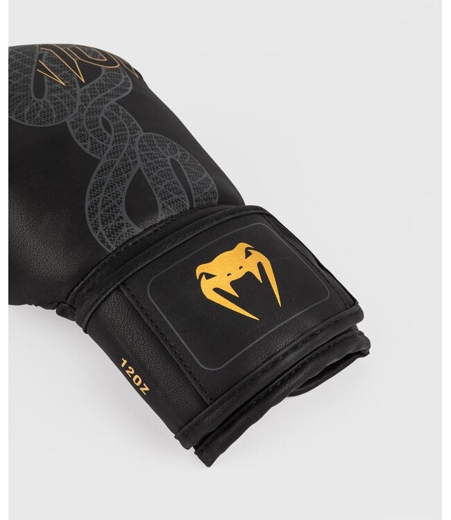 Venum Serpenti Boxhandschuhe Schwarz Silber Gold