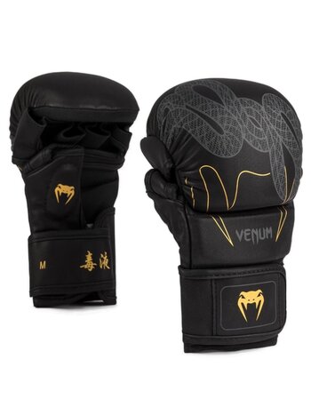 Venum Venum Serpenti Sparringhandschuhe Schwarz Silber Gold