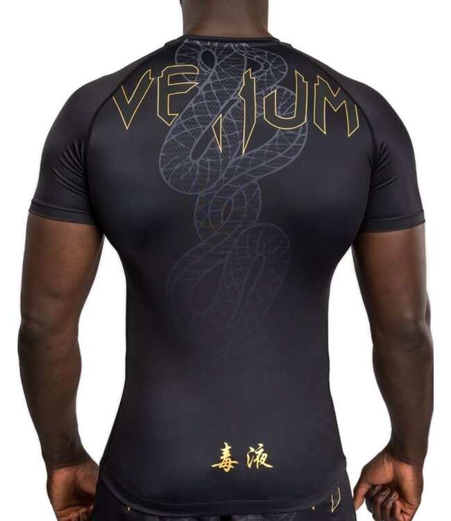 Venum Serpenti Rash Guard Zwart Zilver Goud