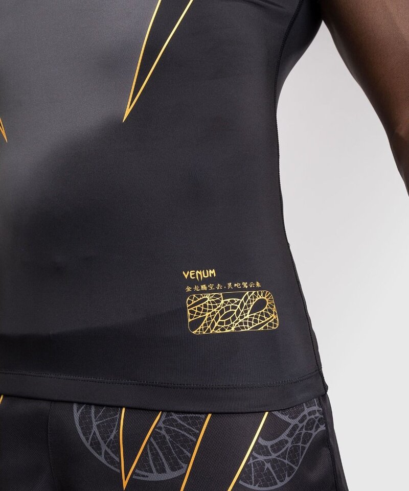 Venum Venum Serpenti Rash Guard Zwart Zilver Goud