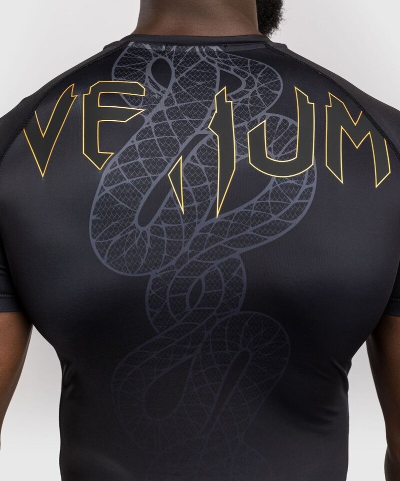 Venum Venum Serpenti Rash Guard Black Silver Gold