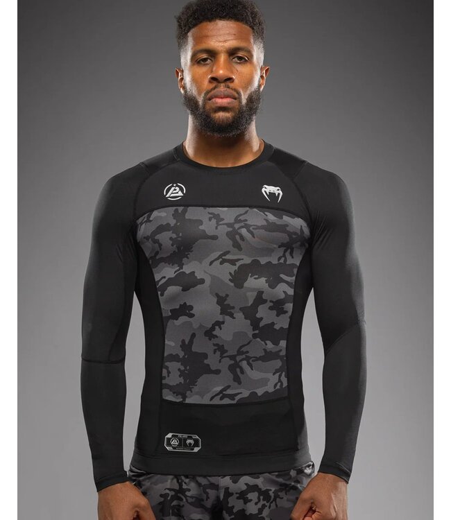 Venum x Polaris L/S Rash Guards Camo Black Storm Grey