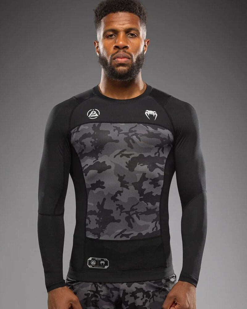 Venum Venum x Polaris L/S Rash Guards Camo Zwart Storm Grijs