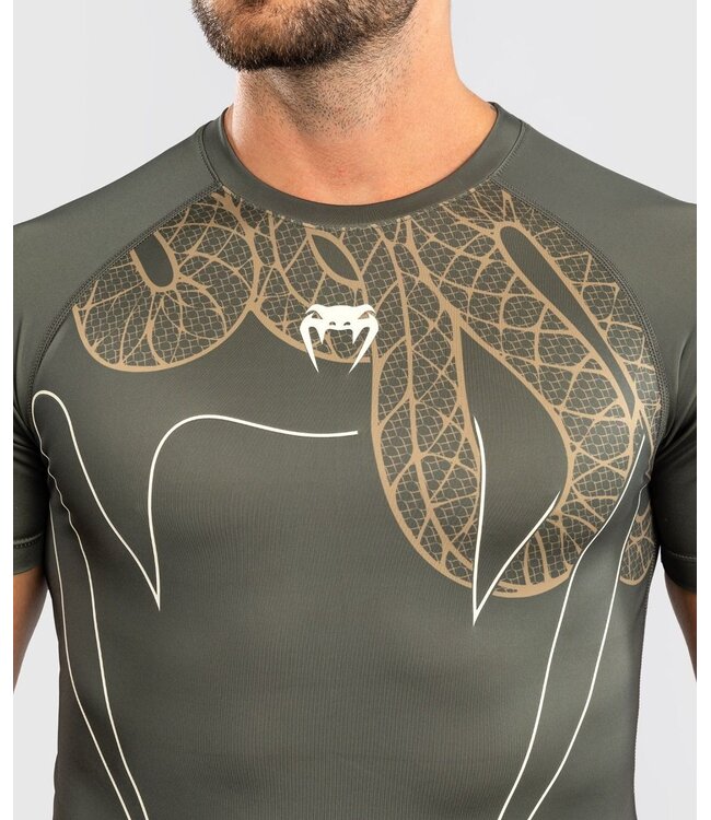 Venum Serpenti Rash Guard Kaki Brons Ivoor