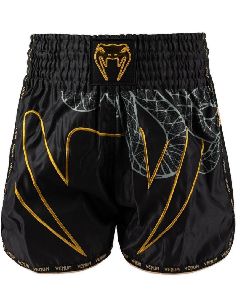 Venum Venum Serpenti Muay Thai Shorts Schwarz Silber Gold