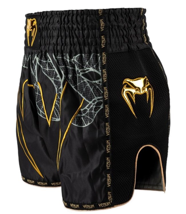Venum Serpenti Muay Thai Shorts Schwarz Silber Gold