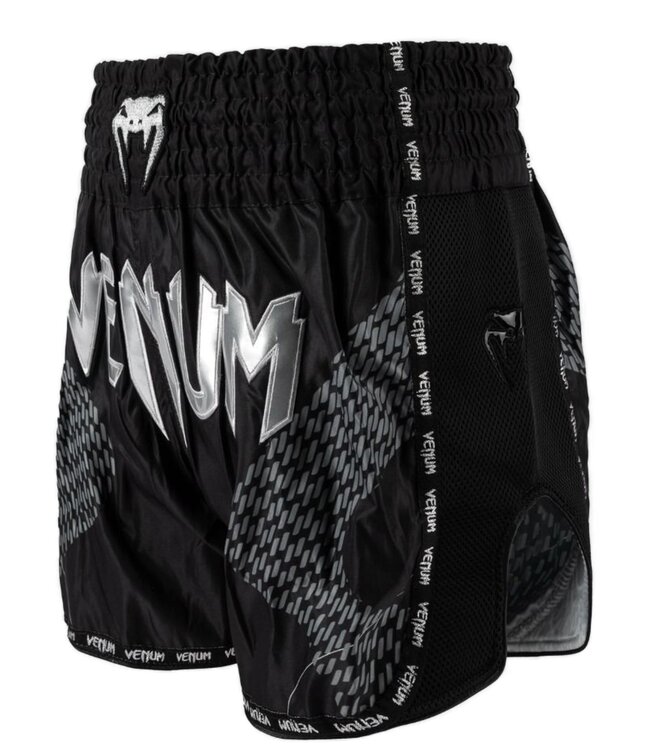 Venum Venum Nexus Muay Thai Kickboxing Shorts Schwarz Silber