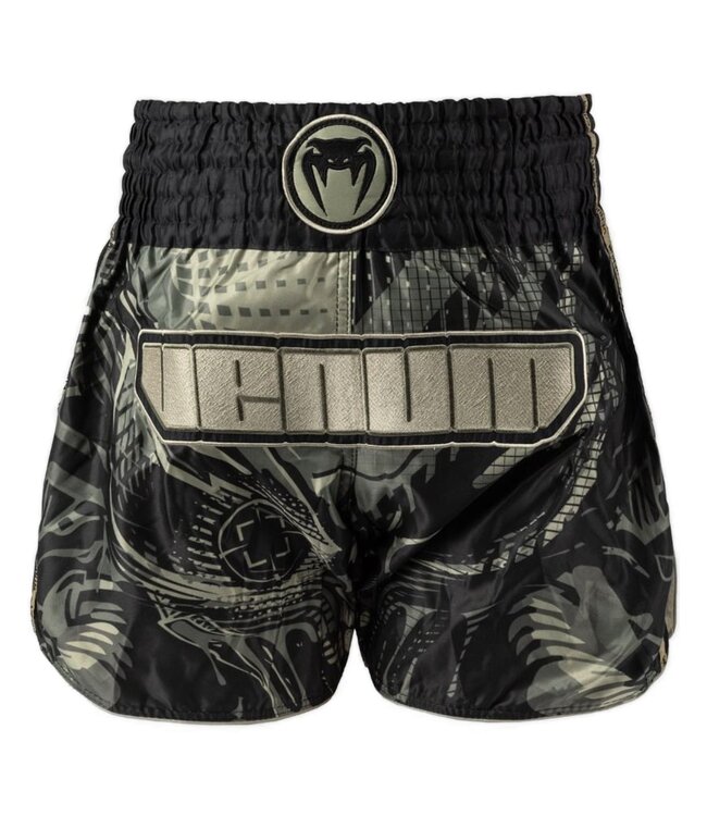Venum Invader Muay Thai Kickboxing Shorts Black Sand