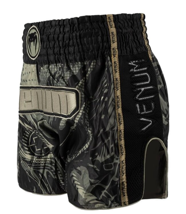 Venum Invader Muay Thai Kickboks Shorts Zwart Zand