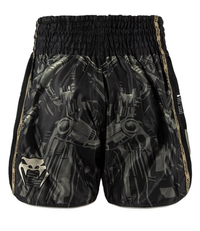 Venum Invader Muay Thai Kickboxing Shorts Schwarz Sand